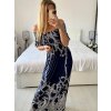 Šaty dlouhé carmen elegantní icecool krátký rukáv dámské (M/L, XL/2XL) AINUOSI  ITALSKÁ MODA IMB247011/DUR (Velikost M/L, Barva bílá)