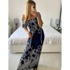Šaty dlouhé carmen elegantní icecool krátký rukáv dámské (M/L, XL/2XL) AINUOSI  ITALSKÁ MODA IMB247011/DUR (Velikost M/L, Barva bílá)
