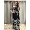 Šaty dlouhé carmen elegantní icecool krátký rukáv dámské (M/L, XL/2XL) AINUOSI  ITALSKÁ MODA IMB247011/DUR (Velikost M/L, Barva bílá)