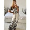 Šaty dlouhé carmen elegantní icecool krátký rukáv dámské (M/L, XL/2XL) AINUOSI  ITALSKÁ MODA IMB247011/DUR (Velikost M/L, Barva bílá)
