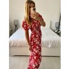Šaty carmen žabičkované letní krátký rukáv dámské (M/L, XL/2XL ONE SIZE)  IMB24B230/DUR (Velikost M/L, Barva bílá)