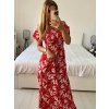 Šaty carmen žabičkované letní krátký rukáv dámské (M/L, XL/2XL ONE SIZE)  IMB24B230/DUR (Velikost M/L, Barva bílá)