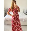 Šaty carmen žabičkované letní krátký rukáv dámské (M/L, XL/2XL ONE SIZE)  IMB24B230/DUR (Velikost M/L, Barva bílá)