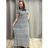 Šaty carmen žabičkované letní krátký rukáv dámské (M/L, XL/2XL ONE SIZE)  IMB24B212/DUR (Velikost M/L, Barva bílá)