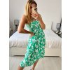 Šaty alá sukně žabičkované letní  dámské (M/L, XL/2XL ONE SIZE)  IMB24191/DUR (Velikost M/L, Barva bílá)
