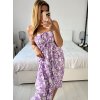 Šaty alá sukně žabičkované letní  dámské (M/L, XL/2XL ONE SIZE)  IMB24191/DUR (Velikost M/L, Barva bílá)