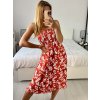 Šaty alá sukně žabičkované letní  dámské (M/L, XL/2XL ONE SIZE)  IMB24191/DUR (Velikost M/L, Barva bílá)