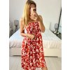 Šaty alá sukně žabičkované letní  dámské (M/L, XL/2XL ONE SIZE)  IMB24191/DUR (Velikost M/L, Barva bílá)