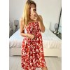 Šaty alá sukně žabičkované letní  dámské (M/L, XL/2XL ONE SIZE)  IMB24191/DUR (Velikost M/L, Barva bílá)