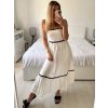 Šaty dlouhé elegantní na ramínka dámské (S/M ONE SIZE) ITALSKÁ MÓDA IMPES2480060/DUR
