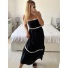 Šaty dlouhé elegantní na ramínka dámské (S/M ONE SIZE) ITALSKÁ MÓDA IMPES2480060/DUR