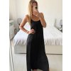 Šaty dlouhé elegantní na ramínka dámské (38/40 ONE SIZE) ITALSKÁ MÓDA IMPES24LONG/DU