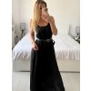 Šaty dlouhé elegantní na ramínka dámské (38/40 ONE SIZE) ITALSKÁ MÓDA IMPES24LONG/DU