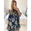 Šaty španělské letní krátký rukáv dámská  (S/M/L ONE SIZE) ITALSKÁ MÓDA IMM24M4247/DU (Velikost M/L, Barva Černá)