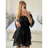 Overal krátký krajkový boho 3/4 dlouhý rukáv dámský (S/M/L ONE SIZE) ITALSKÁ MÓDA IMWGS24127/DU (Velikost S/M/L, Barva bílá)