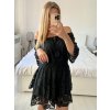 Overal krátký krajkový boho 3/4 dlouhý rukáv dámský (S/M/L ONE SIZE) ITALSKÁ MÓDA IMWGS24127/DU (Velikost S/M/L, Barva bílá)