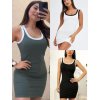 Šaty krátké letní na ramínka dámské (S/M/L ONE SIZE) ITALSKÁ MÓDA IMM24M55577/DUR (Velikost S/M/L, Barva Černá)