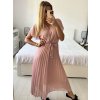 Šaty letní šifonové krátky rukáv dámske (S/M/L ONE SIZE) TALIANSKA MóDA IM424462/DU