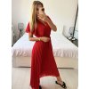 Šaty letní šifonové krátky rukáv dámske (S/M/L ONE SIZE) TALIANSKA MóDA IM424462/DU
