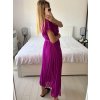 Šaty letní šifonové krátky rukáv dámske (S/M/L ONE SIZE) TALIANSKA MóDA IM424462/DU