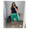 Kraťasy šortky strečové dámské nadrozměr (54/56 ONE SIZE) ITALSKÁ MÓDA IM424432/DR (Velikost 54/56, Barva Černá)