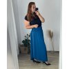 Sukně dlouhá dámské LADY (46/48/50 ONE SIZE) ITALSKÁ MÓDA IM424423/DR (Velikost 48/50, Barva modrá petrolejová)