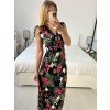Šaty dlouhé letní bez rukávu dámské (M/L, XL/XXL) AINUOSI  ITALSKÁ MODA IMB24A356-1/DUR (Velikost M/L, Barva Černá)