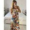Šaty dlouhé letní bez rukávu dámské (M/L, XL/XXL) AINUOSI  ITALSKÁ MODA IMB24A356-2/DUR (Velikost M/L, Barva bílá)