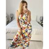 Šaty dlouhé letní bez rukávu dámské (M/L, XL/XXL) AINUOSI  ITALSKÁ MODA IMB24A356-2/DUR (Velikost M/L, Barva bílá)