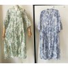 Šaty letní 3/4 dlouhý rukáv dámské (S/M/L ONE SIZE) INDICKÁ MÓDA IMPEM23204-5/DUR (Velikost M/L, Barva modrá)