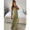 Šaty dlouhé letní na ramínka dámské (S/M - L/XL) ITALSKÁ MÓDA IMPEM2456130/DUR (Velikost S/M/L, Barva Černá)