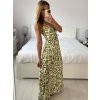 Šaty dlouhé letní na ramínka dámské (S/M - L/XL) ITALSKÁ MÓDA IMPEM2456130/DUR (Velikost S/M/L, Barva Černá)