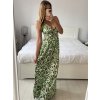 Šaty dlouhé letní na ramínka dámské (S/M - L/XL) ITALSKÁ MÓDA IMPEM2456130/DUR (Velikost S/M/L, Barva Černá)