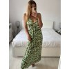 Šaty dlouhé letní na ramínka dámské (S/M - L/XL) ITALSKÁ MÓDA IMPEM2456130/DUR (Velikost S/M/L, Barva Černá)