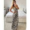Šaty dlouhé letní na ramínka dámské (S/M - L/XL) ITALSKÁ MÓDA IMPEM2456130/DUR (Velikost S/M/L, Barva Černá)