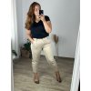 Kalhoty letní dlouhé dámské nadrozměr (50/52 ONE SIZE) ITALSKÁ MÓDA IMWEC24117/DUR