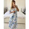 Šaty elegantní šifonové dlouhý rukáv dámské (S/M.ONE SIZE) ITALSKÁ MÓDA IMM24M2372-2/DU (Velikost S/M/L, Barva bílá)