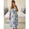 Šaty elegantní šifonové dlouhý rukáv dámské (S/M.ONE SIZE) ITALSKÁ MÓDA IMM24M2372-2/DU (Velikost S/M/L, Barva bílá)