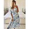 Šaty elegantní šifonové dlouhý rukáv dámské (S/M.ONE SIZE) ITALSKÁ MÓDA IMM24M2372-2/DU (Velikost S/M/L, Barva bílá)