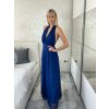 Šaty dlouhé společenské bez rukávu dámské (S/M ONE SIZE) ITALSKÁ MÓDA IMPSH2420019/DU (Velikost S/M/L, Barva růžová)