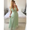 Šaty dlouhé společenské bez rukávu dámské (S/M ONE SIZE) ITALSKÁ MÓDA IMPSH2420019/DU (Velikost S/M/L, Barva růžová)