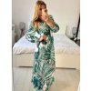 Šaty letní dlouhé šifonové dlouhý rukáv dámské (S/M ONE SIZE) ITALSKÁ MÓDA IMPES238990-5/DU (Velikost S/M/L, Barva bílá)