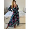 Šaty letní dlouhé šifonové dlouhý rukáv dámské JULIETTA (S/M ONE SIZE) ITALSKÁ MÓDA IMPES238990-6/DU (Velikost S/M/L, Barva Černá)