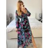 Šaty letní dlouhé šifonové dlouhý rukáv dámské JULIETTA (S/M ONE SIZE) ITALSKÁ MÓDA IMPES238990-6/DU (Velikost S/M/L, Barva Černá)