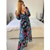 Šaty letní dlouhé šifonové dlouhý rukáv dámské JULIETTA (S/M ONE SIZE) ITALSKÁ MÓDA IMPES238990-6/DU (Velikost S/M/L, Barva Černá)
