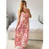 Šaty dlouhé letní na ramínka dámské (S/M - L/XL) ITALSKÁ MÓDA IMPEM2455588/DU (Velikost L/XL, Barva Černá)