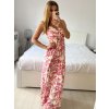 Šaty dlouhé letní na ramínka dámské (S/M - L/XL) ITALSKÁ MÓDA IMPEM2455588/DU (Velikost L/XL, Barva Černá)