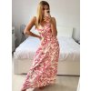 Šaty dlouhé letní na ramínka dámské (S/M - L/XL) ITALSKÁ MÓDA IMPEM2455588/DU