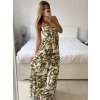 Šaty dlouhé letní na ramínka dámské (S/M - L/XL) ITALSKÁ MÓDA IMPEM2455588/DU (Velikost L/XL, Barva Černá)