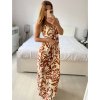 Šaty dlouhé letní na ramínka dámské (S/M - L/XL) ITALSKÁ MÓDA IMPEM2455588/DU